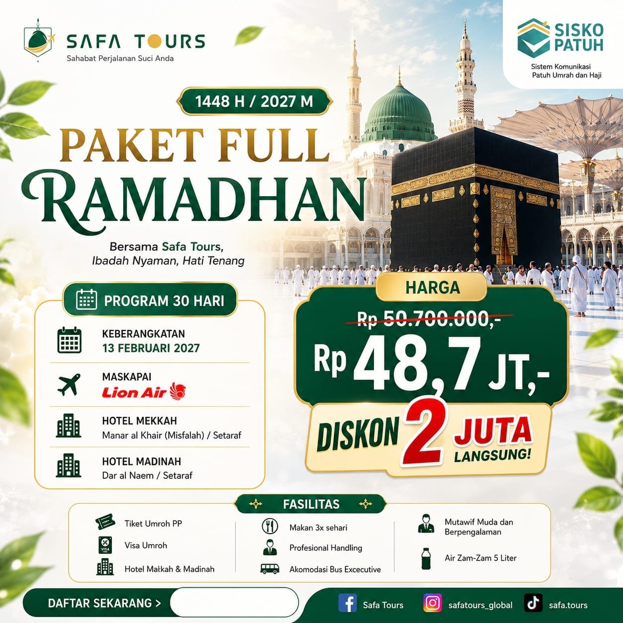 Paket Full Ramadhan Safa Tours 2027